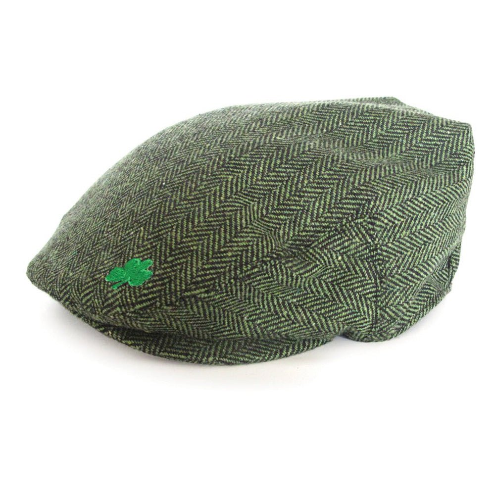 Achill Island Cap (Green) W/Green Shamrock - Celtic CollectionsClothing85978