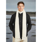 Aran Honeycomb Pattern Scarf Mens - Celtic CollectionsScarfR867669