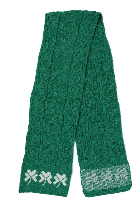 Aran Merino Wool Shamrock Scarf - Celtic CollectionsScarfA843191 - 1 - ONE