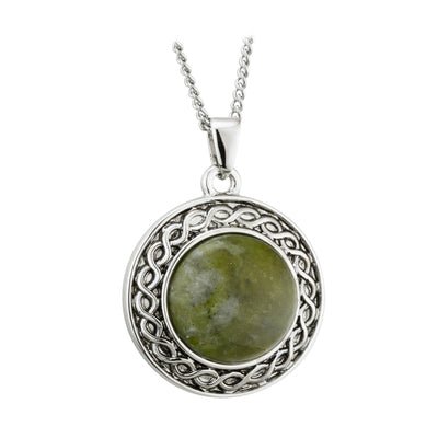 Connemara Marble Shield Pendant - Celtic CollectionsJewelrySOLVAR46144