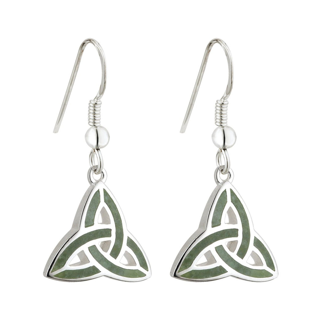 Connemara Trinity Knot Drop Earrings - Celtic CollectionsJewelrySOLVAR33301