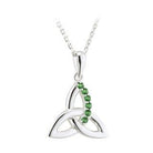 Green Crystal Trinity Pendant - Celtic CollectionsJewelrySOLVAR46130