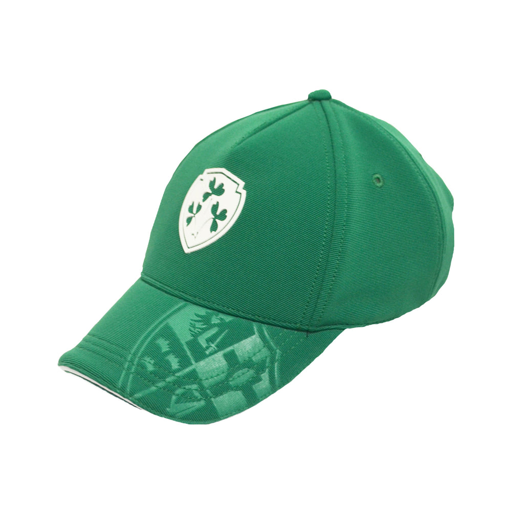 Green Ireland Crest Perferated Baseball Cap - Celtic CollectionsClothingR6151