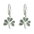 Marble Shamrock Drop Earrings - Celtic CollectionsJewelrySOLVAR33593