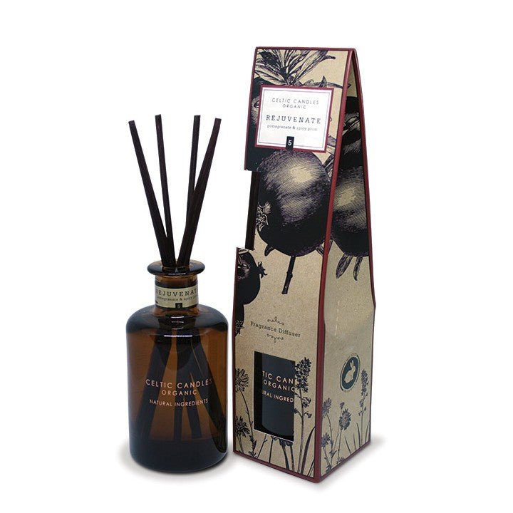 Organic Range 200ml Diffuser - Rejuvenate - Pomegranate and Spiced Plum - Celtic CollectionsGiftsHSS759