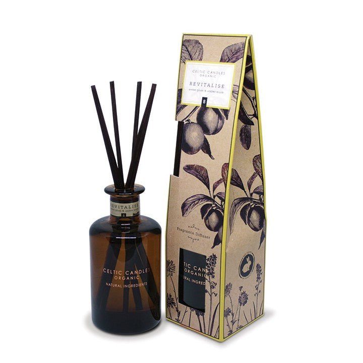 Organic Range 200ml Diffuser - Revitilise - Sweet Plum & Amber - Celtic CollectionsGiftsHSS798