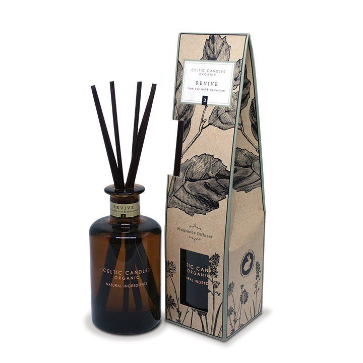 Organic Range 200ml Diffuser - Revive - Bay Leaf and Clementine - Celtic CollectionsGiftsHSS757