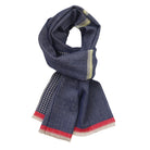 Patrick Francis Navy Herringbone Scarf - Celtic CollectionsClothingPF4046