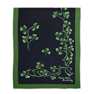 Patrick Francis Shamrock Sprig Silk Scarf Navy/Green - Celtic CollectionsScarfPF5001