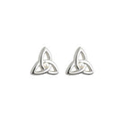 Rhodium Plated Pearl Trinity Knot Earrings - Celtic CollectionsJewelryS33316