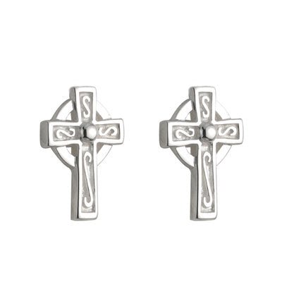 Silver Cross Stud Earrings - Celtic CollectionsJewelryS33387