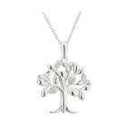 Silver Crystal Set Tree Of Life Pendant - Celtic CollectionsJewelrySOLVAR46362