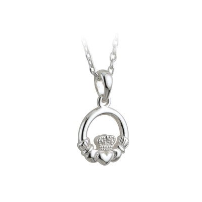 Silver Kids Claddagh Pendant - Celtic CollectionsJewelryS44723