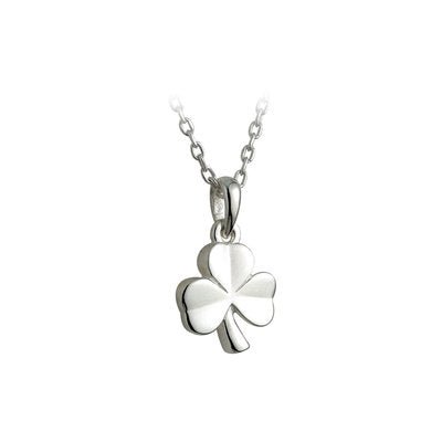 Silver Kids Shamrock Pendant - Celtic CollectionsJewelryS44719