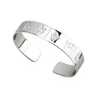 Sterling Silver History Of Ireland Flat Bangle - Celtic CollectionsJewelryS5234