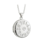 Sterling Silver History Of Ireland Locket Pendant - Celtic CollectionsJewelryS45867