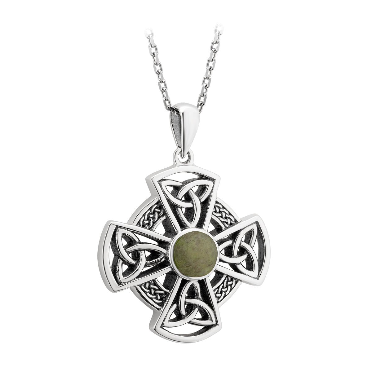 Sterling Silver Marble Celtic Cross Pendant - Celtic CollectionsJewelrySOLVAR46624