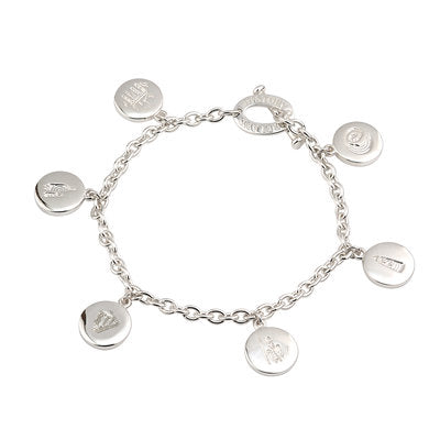 Silver Phoenix Set of 2 Charm Bracelets Connemara Marble - Connemara Marble